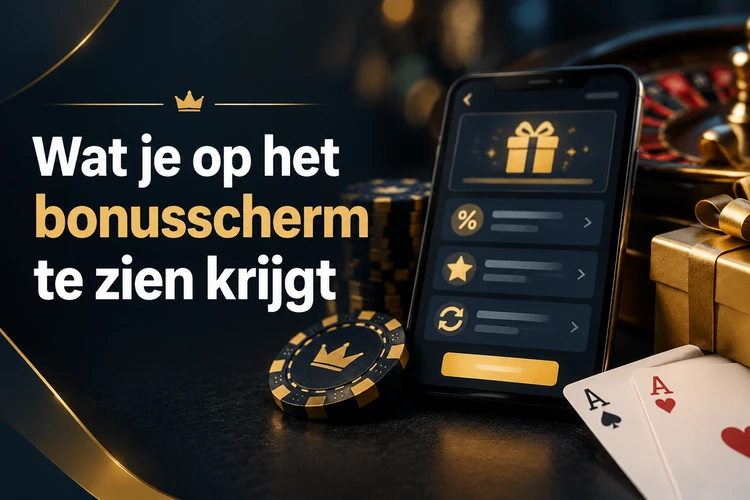 Wat je op het bonusscherm te zien krijgt